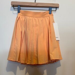 Lululemon High-Rise Pleated Tennis Skirt Long Rock Melon size 0